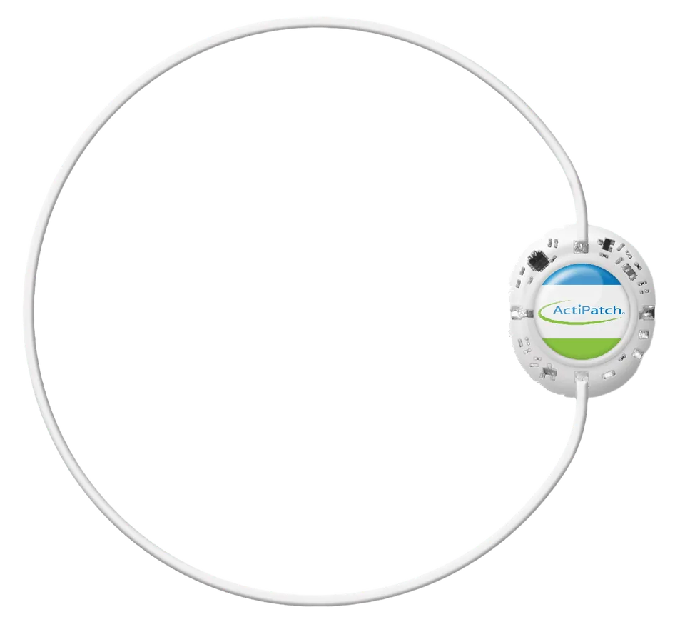 ActiPatch control unit attached to its circular treatment loop